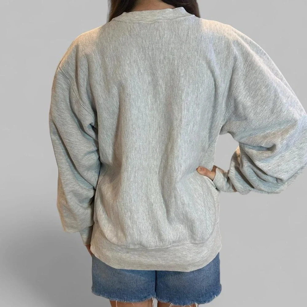 Champion Reverse Weave Sweatshirt Whittier College Grey Large - Picture 2 of 3